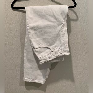 Good American Distressed White Denim NWT